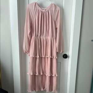 Elegant Pink Maxi Dress